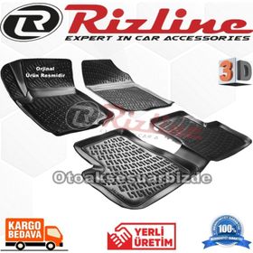 Rizline Peugeot 207 STW 2006-2012 Arası Siyah 3D Havuzlu Paspas