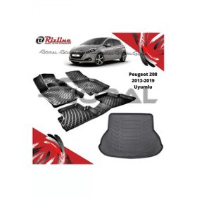 Rizline Peugeot 208 2013-2019 Uyumlu Paspas ve Bagaj Havuzu Set