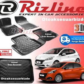 Rizline Peugeot 208 3D Paspas Bagaj Havuzu