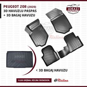 Rizline Peugeot 208 3D Paspas Bagaj Havuzu