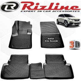 Rizline Peugeot 3008 2016 - 2020 Arası Siyah 3D Havuzlu Paspas