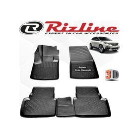 Rizline Peugeot 3008 2016 - 2020 Arası Siyah 3D Havuzlu Paspas