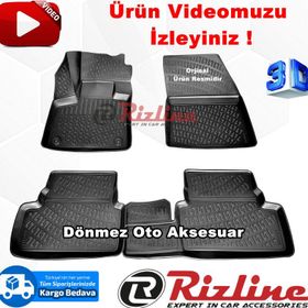 Rizline Peugeot 3008 2016 3d Havuzlu Paspas