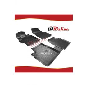 Rizline Peugeot 301 2012 - 2020 Arası 4 Parça Siyah 3D Havuzlu Paspas