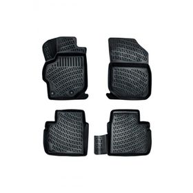 Rizline Peugeot 301 2012 - 2020 Arası Siyah 4'lü Set 3D Havuzlu Paspas