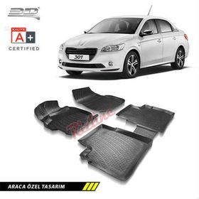 Rizline Peugeot 301 2012+ 3D Havuzlu Paspas