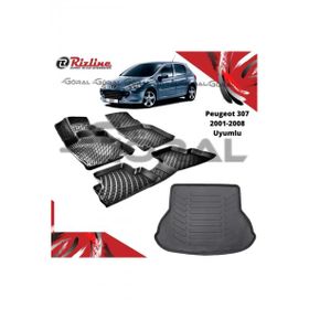 Rizline Peugeot 307 2001-2008 Uyumlu Paspas ve Bagaj Havuzu Set