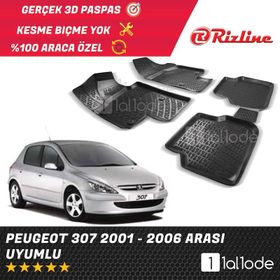 Rizline Peugeot 307 3D Havuzlu Paspas