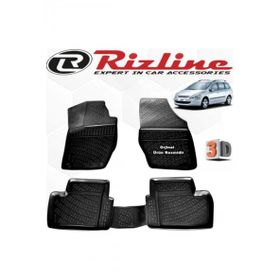 Rizline Peugeot 307 STW 2001 - 2008 Arası Siyah 4 Parça Set 3D Havuzlu Paspas