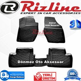 Rizline Peugeot 308 3D Havuzlu Paspas