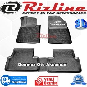 Rizline Peugeot 508 2010 - 2016 Arası Siyah 3D Havuzlu Paspas