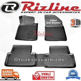 Rizline Peugeot 508 2010 - 2016 Arası Siyah 3D Havuzlu Paspas