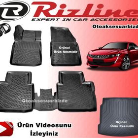 Rizline Peugeot 508 2010 Sonrası 3D Paspas Bagaj Havuzu