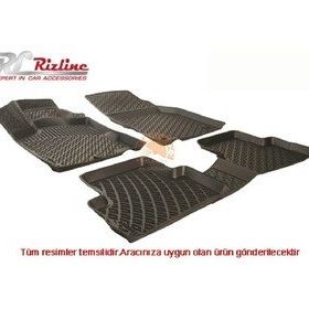 Rizline Peugeot 508 Siyah 3D Havuzlu Paspas