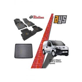 Rizline Peugeot Bipper 2009 Sonrası 3D Havuzlu Paspas + Bagaj Havuzu