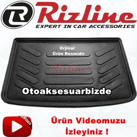 Rizline Renault Captur 2013-2019 Siyah 3D Bagaj Havuzu