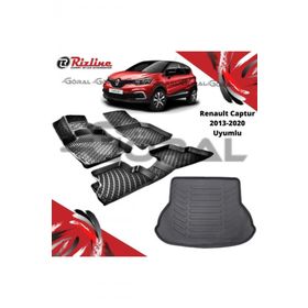 Rizline Renault Captur 2013-2020 Uyumlu Paspas ve Bagaj Havuzu Set