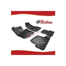 Rizline Renault Captur Siyah 2013-2018 Arası 4 Parça 3D Havuzlu Paspas