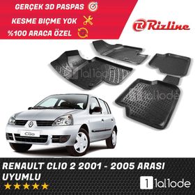 Rizline Renault Clio 2 2001-2005 3d Havuzlu Paspas