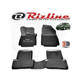Rizline Renault Clio 3 HB 2006 - 2012 Arası Siyah 3D Havuzlu Paspas