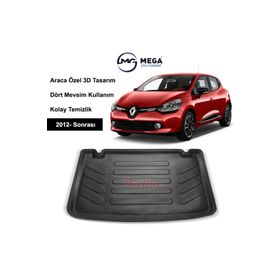 Rizline Renault Clio 4 2012 ve Sonrası 3D Havuzlu Paspas