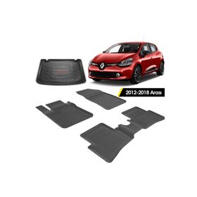 Rizline Renault Clio 4 Hb 2012-2018 Arası 4.5D 3D Bagaj Havuzu ve Paspas