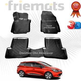 Rizline Renault Clio 4 Hb 2012 2019siyah 3D Havuzlu Paspas