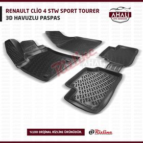 Rizline Renault Clio 4 Stw 2013 2019siyah 3D Havuzlu Paspas