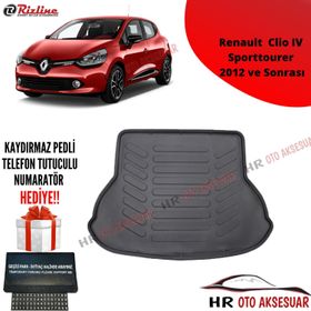 Rizline Renault Clio IV Sporttourer 2012 Sonrası 3D Bagaj Havuzu