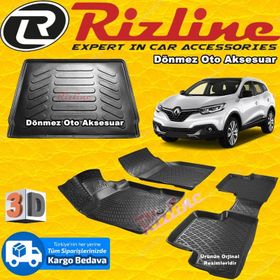 Rizline Renault Kadjar 2015 Son 3D Paspas Ve Bagaj Havuzu