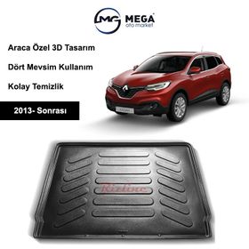 Rizline Renault Kadjar 2015 Sonrası Siyah 3D Havuzlu Bagaj Havuzu