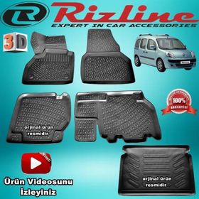 Rizline Renault Kango 2015 Araca Özel Tasarım 3D Bagaj Havuzu