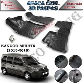 Rizline Renault Kango Multix 2015-2018 3D Havuzlu Paspas