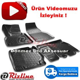 Rizline Renault Kangoo 2 2008 2014 Siyah 3D Havuzlu Paspas