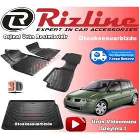 Rizline Renault Megane 2 2002-2009 3d Havuzlu Paspas