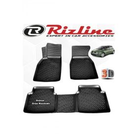 Rizline Renault Megane 2 HB 2004 - 2010 Arası Siyah 4 Parça Set 3D Havuzlu Paspas