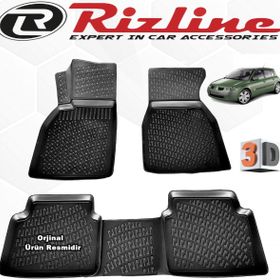 Rizline Renault Megane 2 HB 2004 - 2010 Arası Siyah 4 Parça Set 3D Havuzlu Paspas