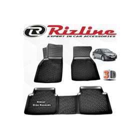 Rizline Renault Megane 2 Sedan 2004 - 2010 Arası Siyah 4 Parça Set 3D Havuzlu Paspas