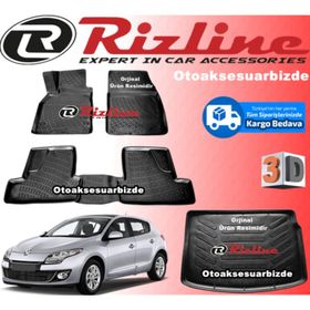 Rizline Renault Megane 3 2008-2016 Bej 3D Havuzlu Paspas