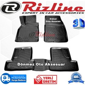 Rizline Renault Megane 3 Hb 2010 2016 Siyah 3D Havuzlu Paspas