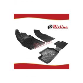 Rizline Renault Megane 4 HB 2016 - 2020 Arası Siyah 4 Parça Set 3D Havuzlu Paspas