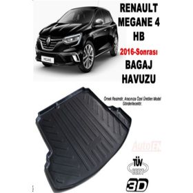 Rizline Renault Megane 4 HB 2016 Sonrası Bagaj Havuzu Paspası