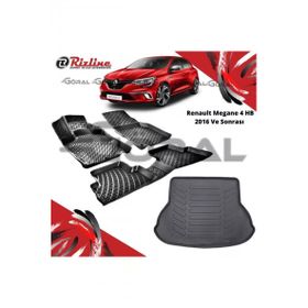 Rizline Renault Megane 4 HB 2016 ve Sonrası Paspas ve Bagaj Havuzu Set