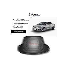 Rizline Renault Megane 4 Sedan 2016 Sonrası 3D Havuzlu Paspas