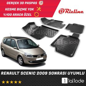 Rizline Renault Scenic 2009 Sonrası 3d Havuzlu Paspas