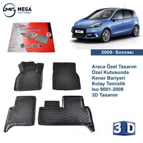 Rizline Renault Scenic 3 2009 Sonrası 3d Havuzlu Paspas