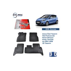 Rizline Renault Scenic 3 2009 Sonrası 3d Havuzlu Paspas