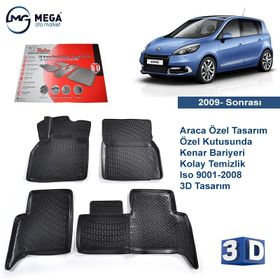 Rizline Renault Scenic 3D Havuzlu Paspas