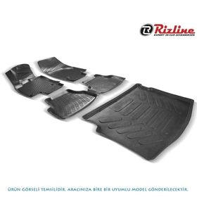 Rizline Renault Symbol 2013 Sonrası 3D Havuzlu Üniversal Oto Paspas