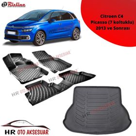 Rizline RZPAS251044 Citroen C4 Picasso 2013 Sonrası 3D Havuzlu Paspas